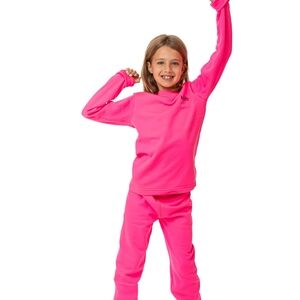 Bright Pink Kids Tracksuit